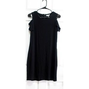 1.State Black Cold Shoulder Dress S Casual Party Chic